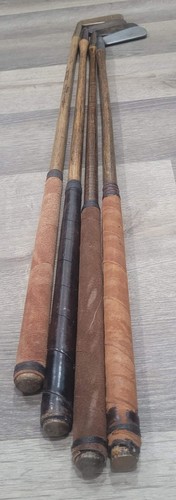 4 Antique Vintage 1900 Hickory Wood Shaft Golf Putter Vardon Morristown Spalding - Picture 6 of 21