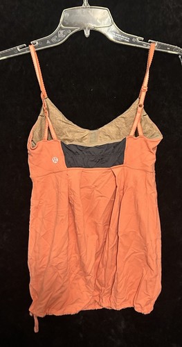Top da allenamento sportivo donna LuluLemon corallo/nero taglia 6 - Foto 2 di 3