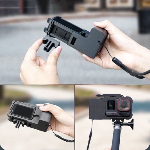 Kits de agarre Montaje en vlog Combo Soporte Jaula Marco Estuche para Insta360 Ace pro 2 SDE - Imagen 9 de 9