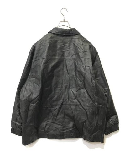 Big Silhouette Leather Zip-Up Jacket Used - Picture 2 of 10