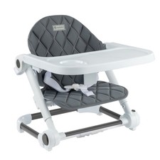 Portable Foldable Toddler Booster Seat, Grey