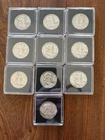 Lot of 10 Franklin Half Dollars silver