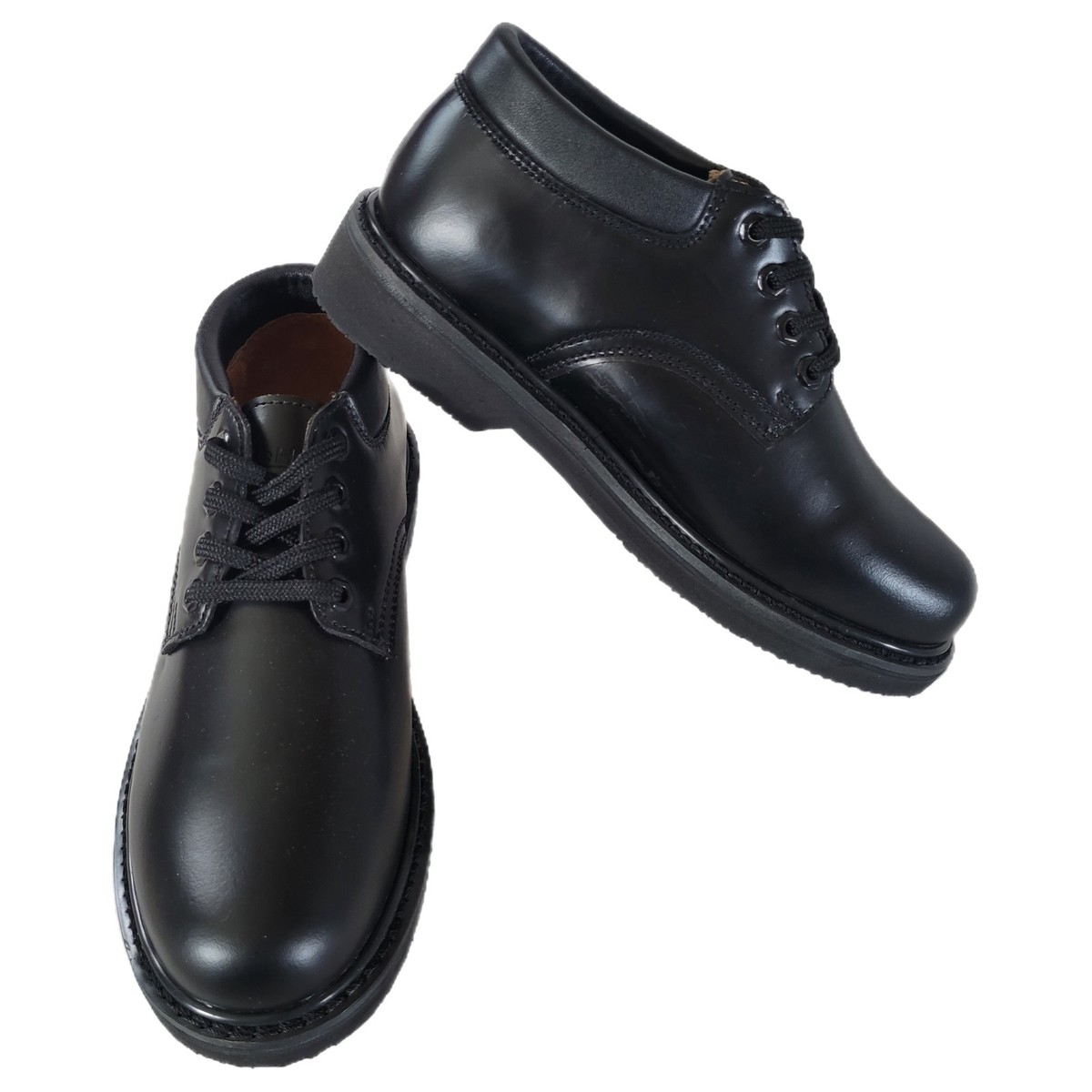 NEW Sears DieHard Black Leather Steel Toe Cushioned Oxford