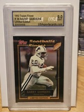 1992 Topps Football's Finest - Barry Sanders #26