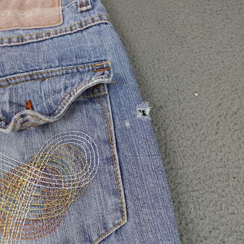 Phat Farm Classics Baggy Jeans Herren 34x31 Straight Leg Embroidered Denim Y2K - Bild 7 von 10