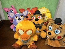 Five Nights At Freddy  s FNAF Funko Plush Lot 7 Bear Pig Sundrop Foxy Chica