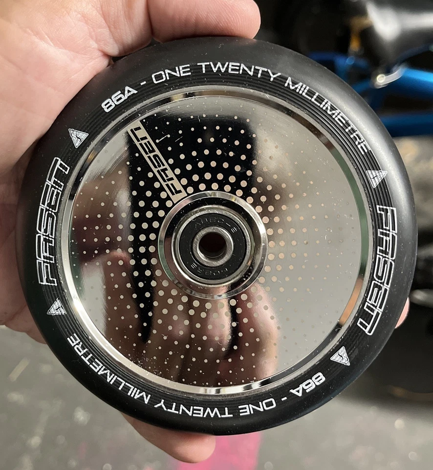 RUEDAS DE SCOOTER FASEN HOLLOW CORE PRO - Puntos - 120mm 86A PAR 2 Ruedas Foto 4 de 4