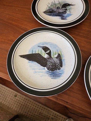 Folkcraft LOON LAKE von Scotty Z Steinzeug 4er Set Salatteller 8 1/2" - Bild 5 von 12