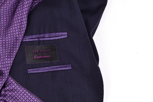 Ted Baker Endurance Dark Navy Twill Jay Ct 38R Pants 32x32 - Picture 5 of 19