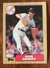 1987 Topps - #375 Ron Guidry - near mint condition - FREE SHIPPING 