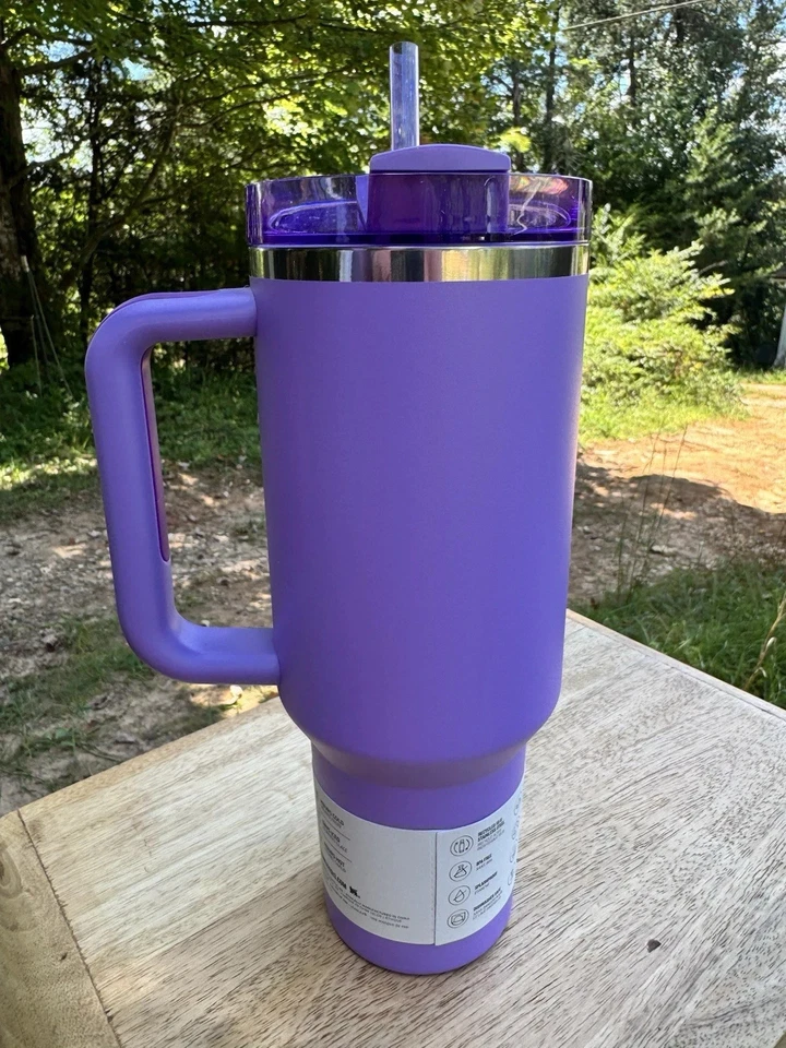 Stanley x Olivia Rodrigo 40oz Flowstate Quencher Tumbler Purple From Concert New - Image 3 of 4