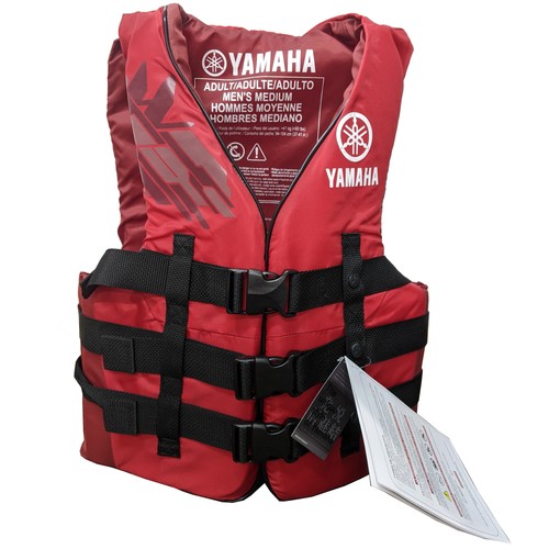 Yamaha New OEM, Men's Medium Nylon Branded Life Vest PFD, MAR-23V3B-RD-MD - Bild 1 von 12