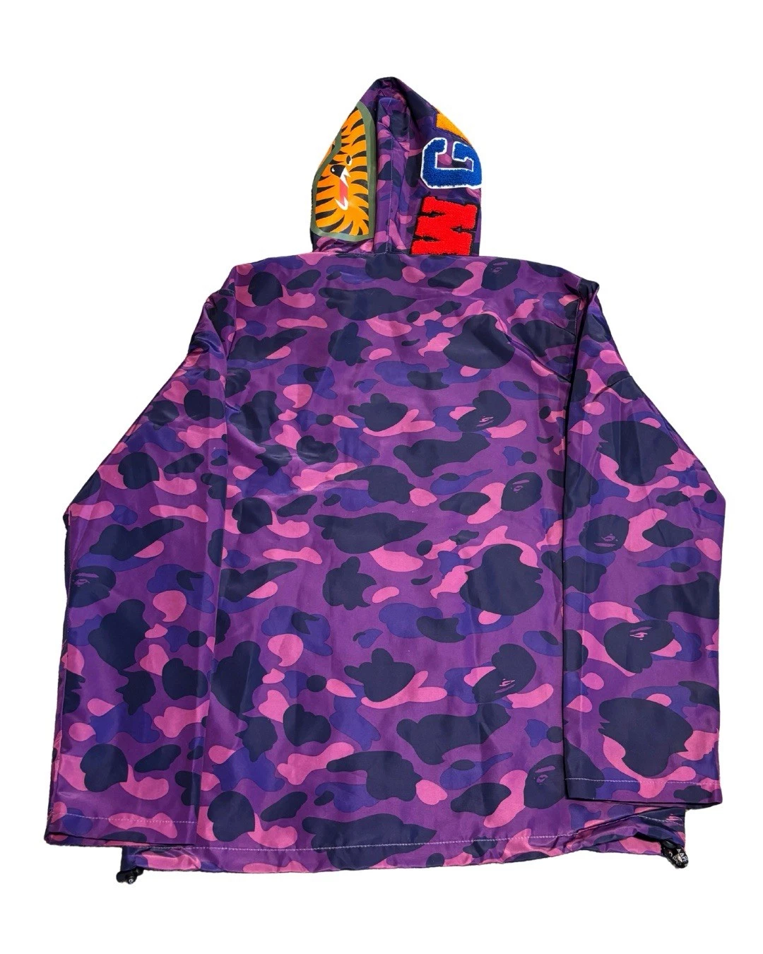 Purple Camo Bape Bathing Ape Hooded Jacket Medium  image 6