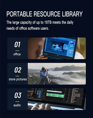 Portable SSD Festplatte 1-64TB USB 3.0 Typ-C - kompakt und schnell - Bild 9 von 19