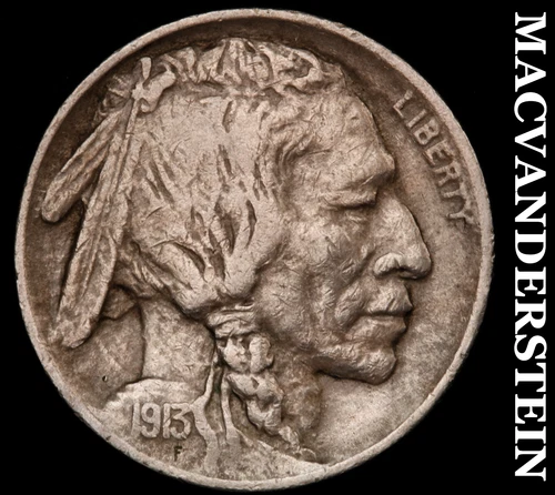 1913 Type 1 Buffalo Nickel- Semi-Key  Extra Fine  No Reserve  #i4277
