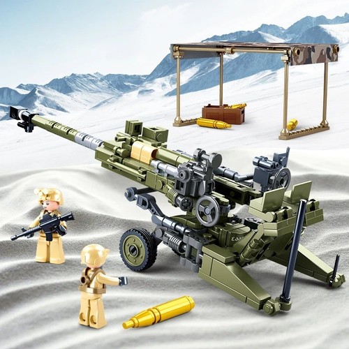 Military WW2 M777 Field Howitzer Cannon – Army Artillery Building Blocks Toy Set - Picture 2 of 7