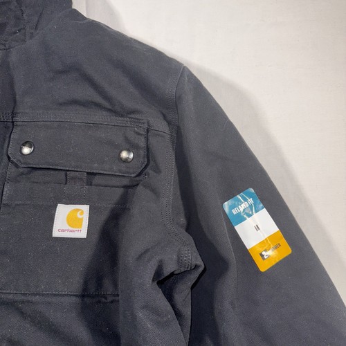 Carhartt Utility Jacke Sherpa gefüttert Schwarz Medium Neu mit Etikett - Bild 6 von 6
