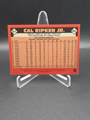 2021 Topps 35th Anniversary #86B-41 Cal Ripken Jr. Baltimore Orioles - Picture 2 of 2