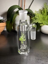 18MM Glass Ash Catcher 90 degree (Green Slime Octopus).