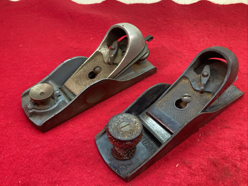 Vintage Craftsman Dunlap Stanley (?) Wood Palm Plane Old Tool Lot USA
