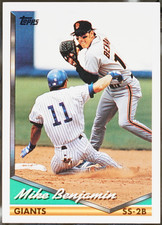 1994 Topps Baseball Mike Benjamin #487 NM