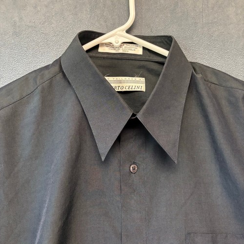 Alberto Celini Dress Shirt Hand Tailored Made in Australia Preppy Single Needle - Picture 7 of 8