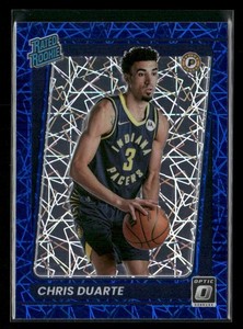 2021-22 Donruss Optic #173 Chris Duarte Blue Velocity RC