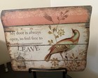 FUNNY My Door Is Always Open So Feel Free To Leave SIGN Wood Home Office Bird
