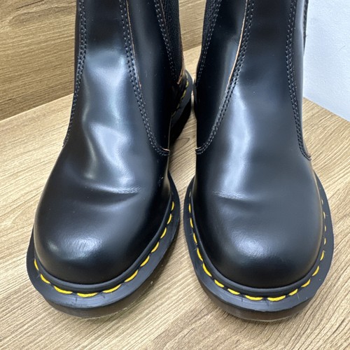 Botas Chelsea Dr. Martens 2976 Puntada Amarilla Cuero Liso Reino Unido 4 EE. UU. 6 - Imagen 6 de 11