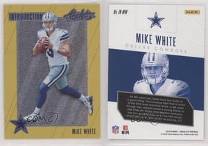 2018 Panini Absolute Introductions Spectrum Gold Mike White #IN-MW Rookie RC
