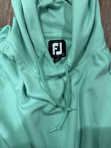 FootJoy Felpa con Cappuccio Uomo L Verde Chiaro Performance Golf Pullover Coulisse FJ Active - Foto 5 di 8