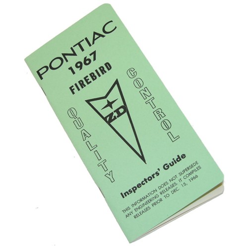 1967 Pontiac Firebird Assembly Line Build Sheet Info Inspectors Guide Ram Air - Picture 1 of 9
