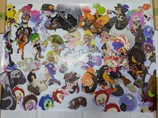 Nintendo Splatoon Special Illustration B2 Poster with Bag Bonus Unused