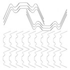  100 Stück Gewächshaus W Glas Edelstahlklemmen Metall W Draht