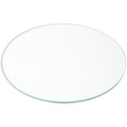 Plymor 5" Round, 3mm Thick Non-Beveled Clear Glass Circle