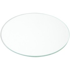 Plymor 5" Round, 3mm Thick Non-Beveled Clear Glass Circle