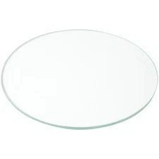 Plymor 5" Round, 3mm Thick Non-Beveled Clear Glass Circle