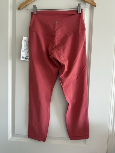 lululemon Align High-Rise Crop 23" Desert Red DTRE Size 6 New NWT - Picture 3 of 4