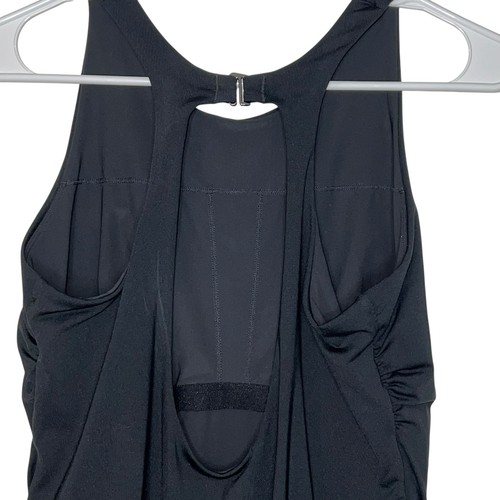 ATHLETA Maldives One Piece Swimsuit Black Lap Suit Sport Bathing Suit Large L - Picture 5 of 10