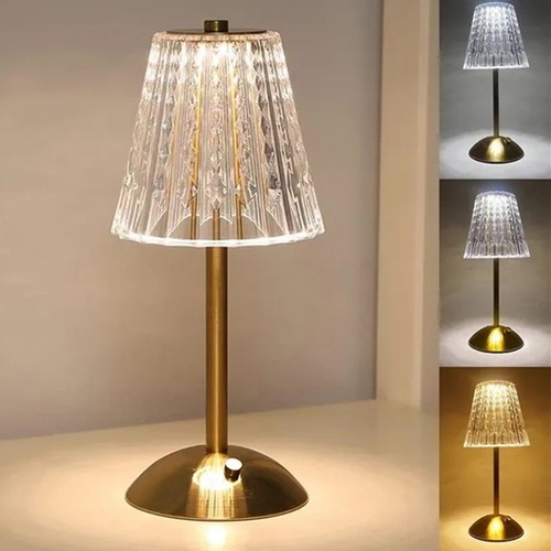 Kreatywna lampa kryształowa vintage sypialnia lampka nocna - Zdjęcie 3 z 10