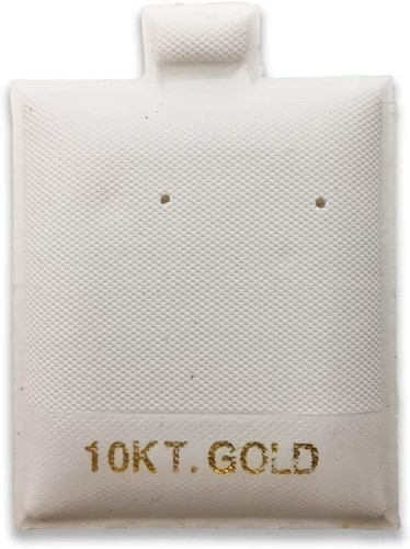 100 Pcs White Puff Pad Earring Card Jewelry Display - Picture 4 of 28