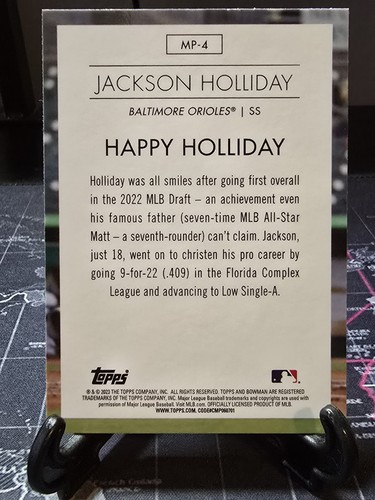 2023 Bowman Modern Prospects Jackson Holliday #MP-4 Orioles - Picture 2 of 2