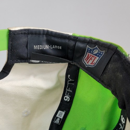 Seattle Seahawks NFL New Era 9Fifty Strapback Adjustable Colorblock Medium Large - Picture 10 of 11
