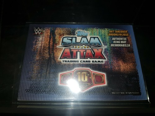 Samoa Joe Topps WWE Slam Attax 10th Edition Ring Mat Relic Memorabilia RMOB - Picture 2 of 2