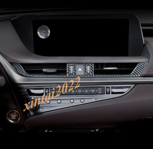 For Lexus ES250 300h 350 2019-2022 Carbon Fiber Console Air Outlet Vent Cover - Picture 2 of 5