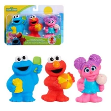 Sesame Street Floating Fun Friends Bath Toy Set Elmo Abby Cookie Monster