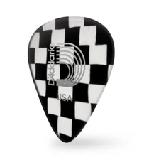 10 Guitar Picks  Celluloid Checkerboard Medium Guitar Picks D'Addario  1CCB4-10