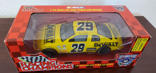 Signed Hermie Sadler 1998 Dewalt #29 Racing Champions 50th Anniver 1:24 Diecast 