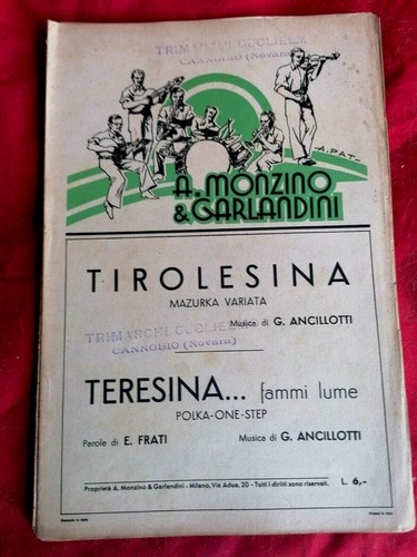 Lotto di 8 libretti Spartiti Monzino & Garlandini originali 1937-39 Ancillotti - Picture 2 of 8