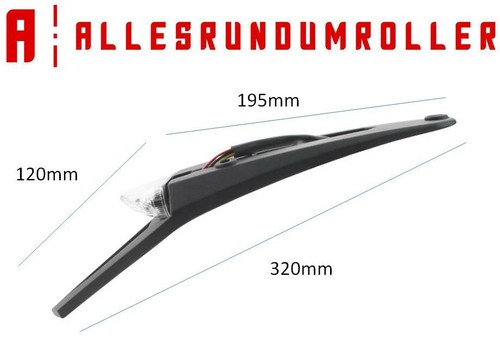 Kennzeichenhalter Mini LED Rücklicht Polisport für Yamaha DT WR XT AJP Kawasaki - Bild 7 von 8